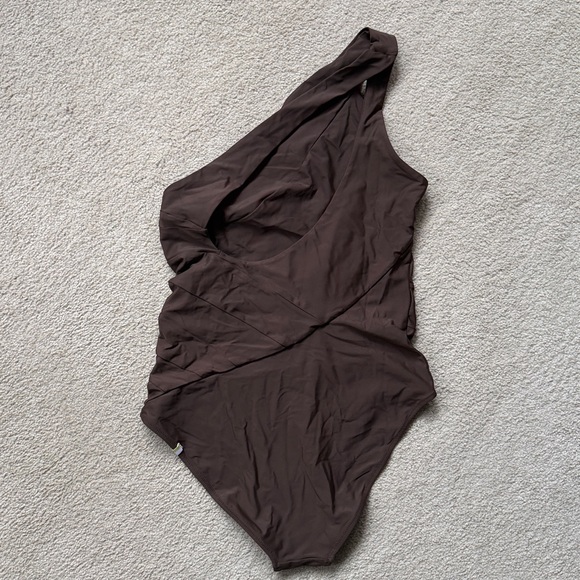 Summersalt One-Shoulder Brown Swimsuit - Picture 3 of 4